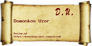 Domonkos Uzor névjegykártya